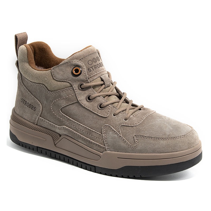 Кроссовки Strobbs с мехом мужские C9304-25 бежевые